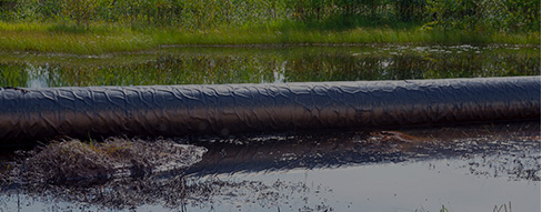 Oil spill contamination - environmental cleanup in Midwest
